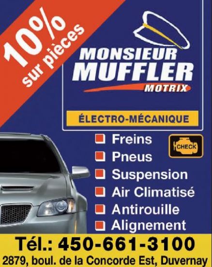 Monsieur Muffler Motrix à Laval